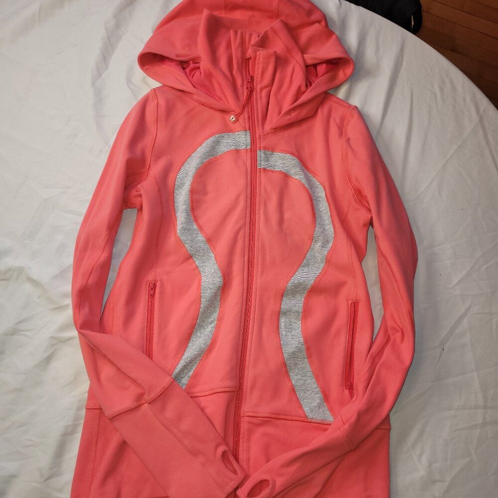 Lululemon Full Zip Active Jacket Blue Women's 6 Hoodie Long Sleeve GUC